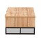 Baxton Studio Franklin Modern Oak Brown Finished Wood and Black Finished Metal 2-Drawer Coffee Table 180-11208-Zoro - alternate 10